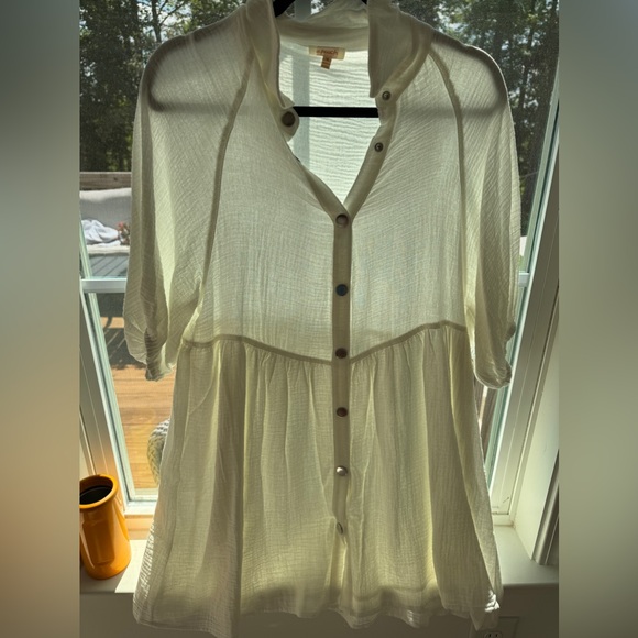 Button up white dress - Picture 2 of 3